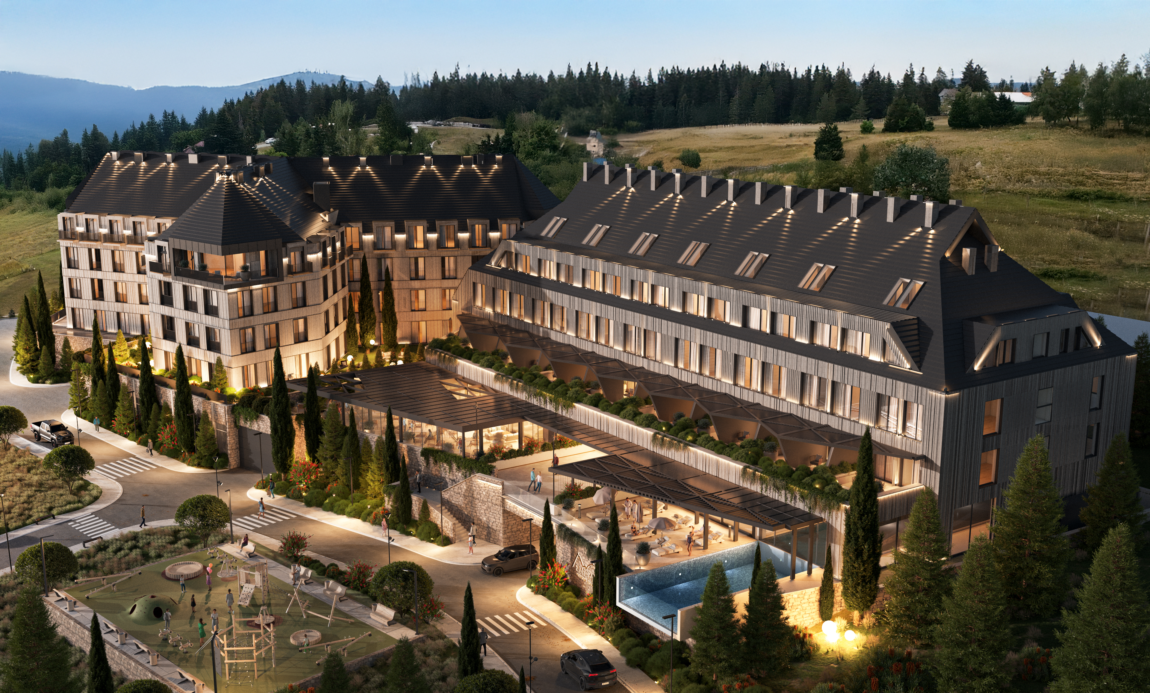 Emerald Mountain Resort — pogled iz vazduha